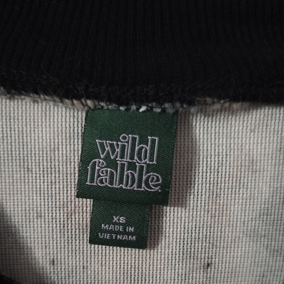 Wild Fable Black and Cream Knit Top - Picture 3 of 5